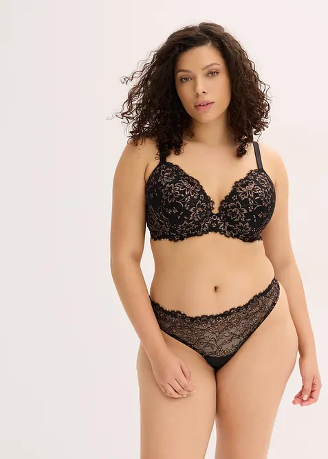 Stringtruse med glittergarn, bonprix