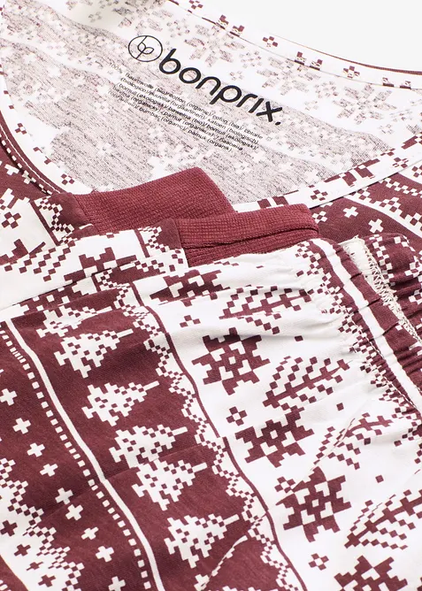 Pyjamas av økologisk bomull, bonprix