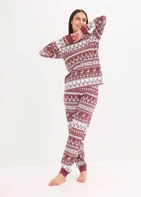 Pyjamas av økologisk bomull, bonprix