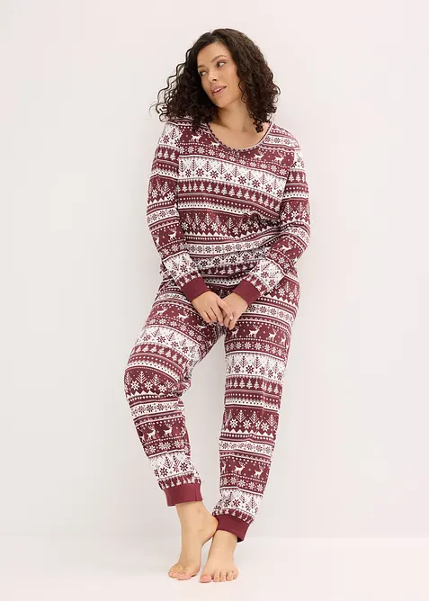 Pyjamas av økologisk bomull, bonprix