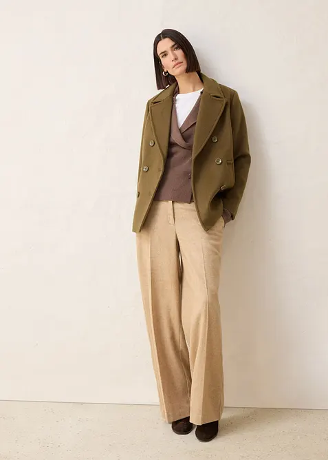 Cardigan med ull, bonprix