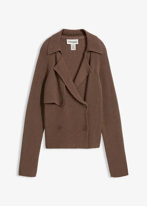 Cardigan med ull, bonprix