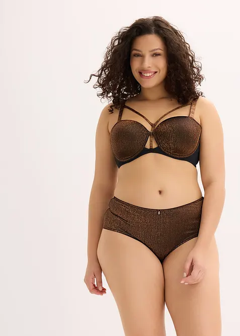 Balconette-BH i glittermateriale, bonprix