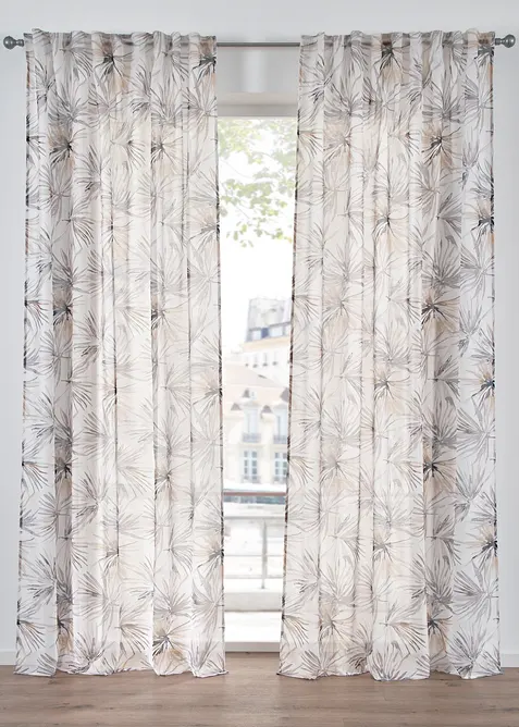 Gardin med trykk (1-pack), bonprix