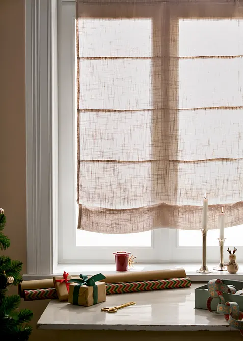 Liftgardin med struktur, i flere st&oslash;rrelser, bonprix