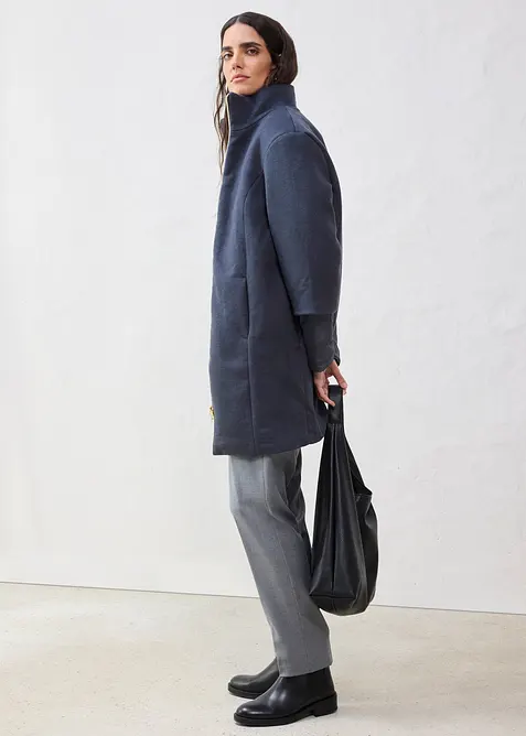 Ullk&aring;pe med innvendig dunjakke (2-delt sett), bonprix