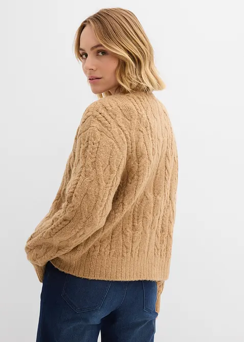Grovstrikket cardigan, bonprix