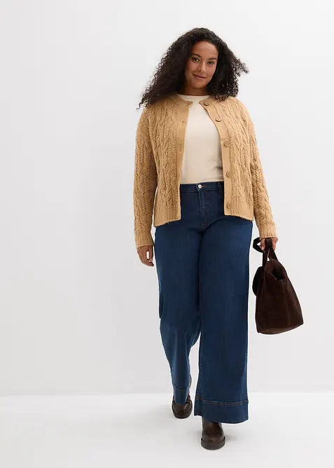 Grovstrikket cardigan, bonprix