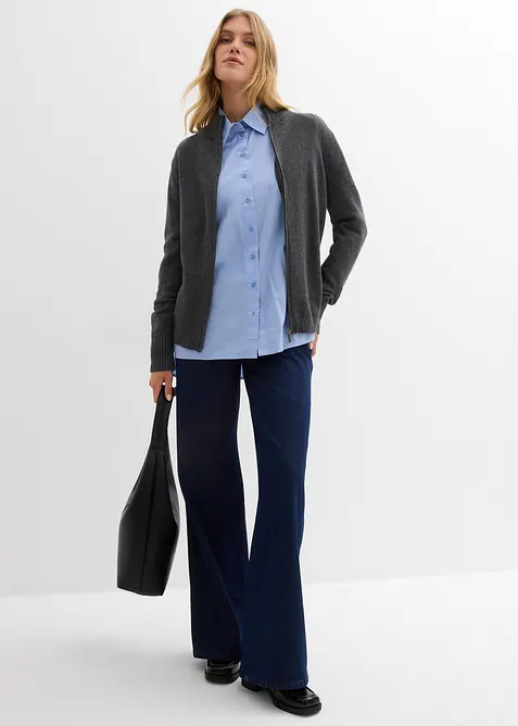 Cardigan i 100% &oslash;kologisk bomull, bonprix