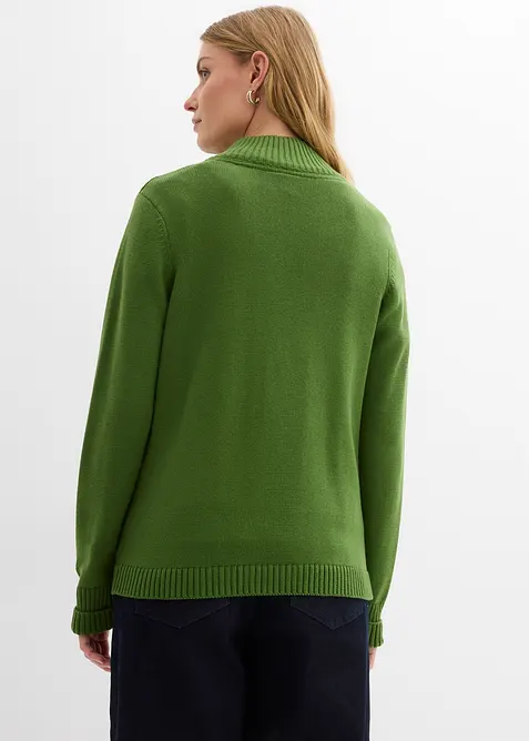 Cardigan i 100% &oslash;kologisk bomull, bonprix