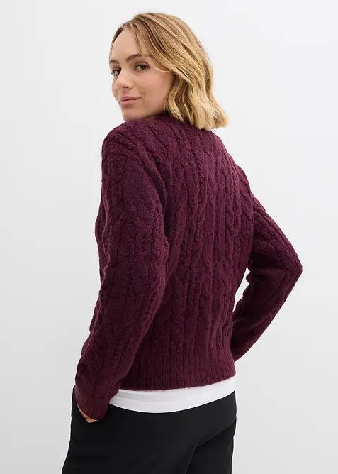 Grovstrikket cardigan, bonprix