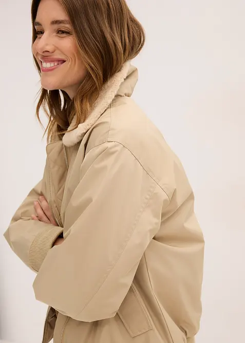 Vattert ytterjakke, bonprix