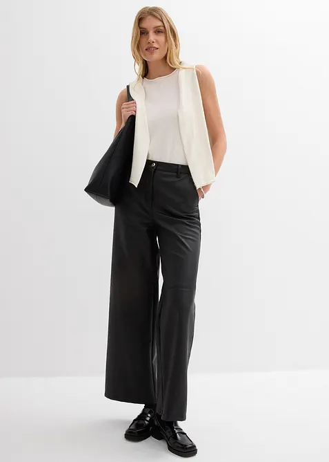 Strikket topp i 100% bomull, bonprix