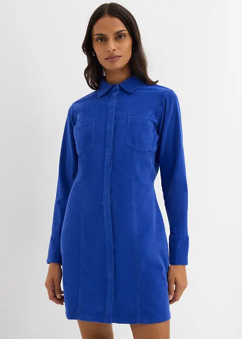 Figurnær kordfløyelskjole, bonprix