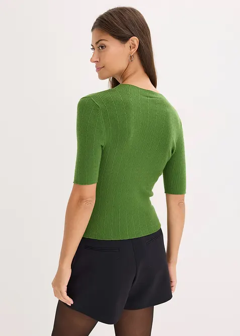 Ribbestrikket genser, bonprix