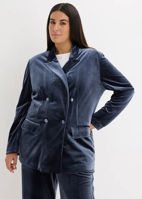 Blazer i myk fløyel, bonprix