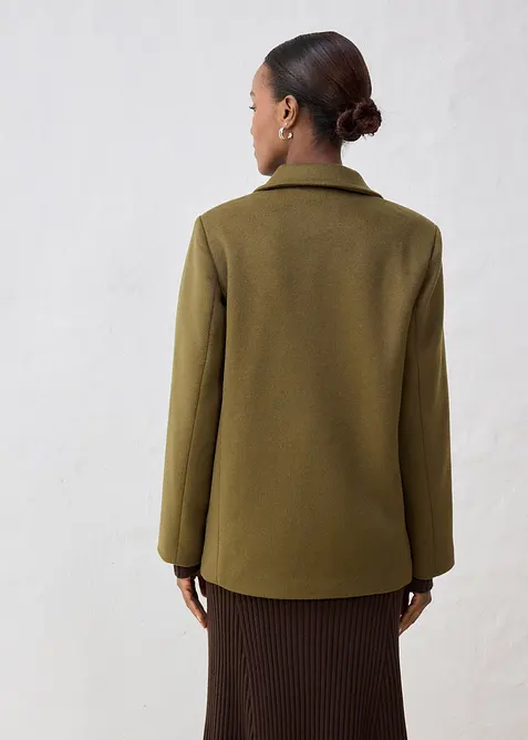 Losjakke med ull, bonprix