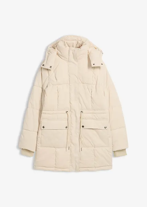 Vinterjakke med justerbart bånd i midjen, bonprix