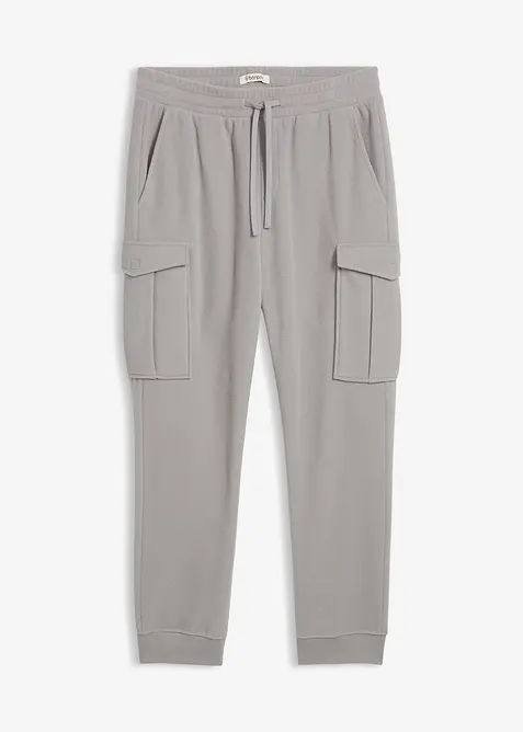 Varm cargobukse i fleecemateriale, Regular Fit, bonprix