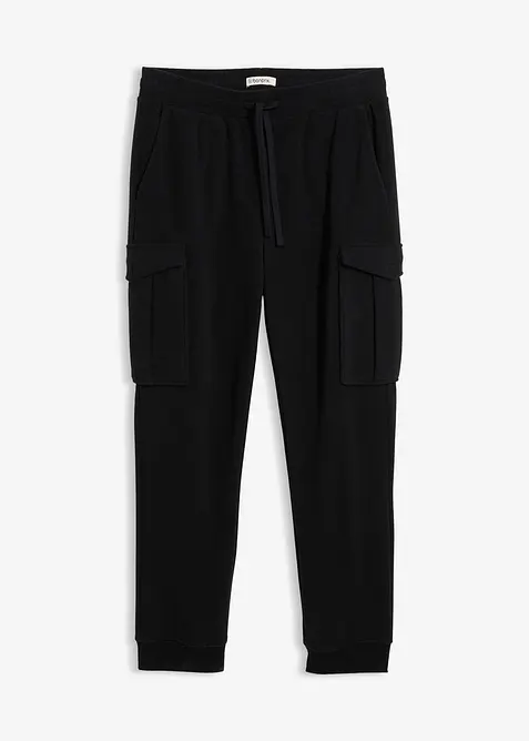 Varm cargobukse i fleecemateriale, regular fit, bonprix