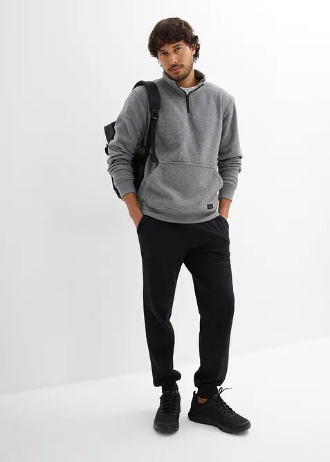 Fleecegenser med ståkrage, bonprix