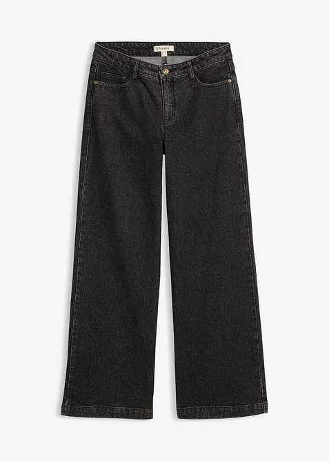 Wide Leg-jeans, Mid Waist, Full Length, bonprix