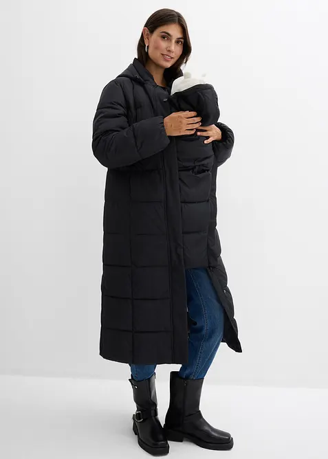 Varm 2-i-1-mamma-boblekåpe med bæreinnsats, bonprix