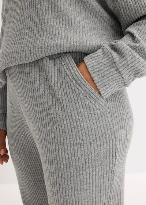 Loungewear-kosedress i mykt ribbemateriale, oversized, bonprix