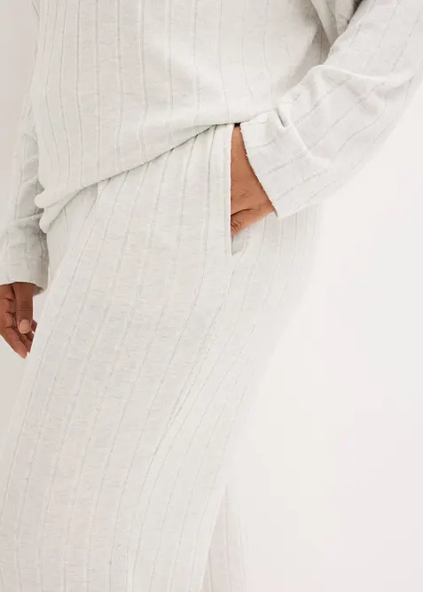 Loungewear-kosedress i mykt ribbemateriale, oversized, bonprix