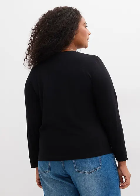 Langermet topp av 100% bomull, bonprix