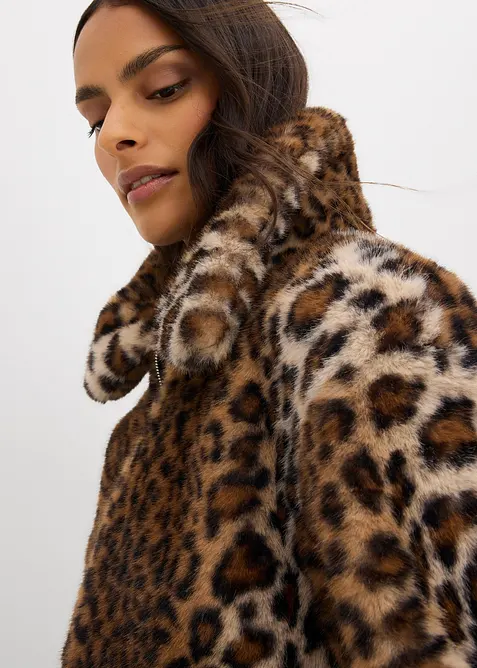 Oversized fuskepelsjakke, bonprix