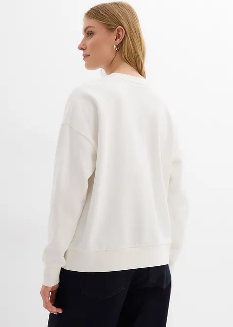 Oversized sweatshirt i 100% økologisk bomull, bonprix