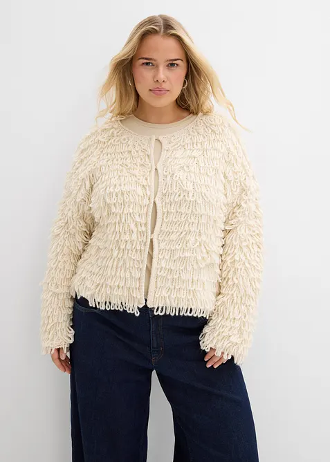 Grovstrikket cardigan, bonprix