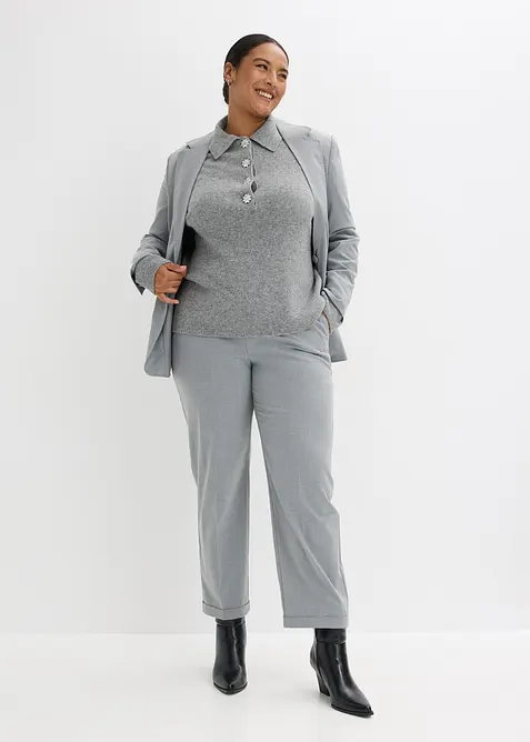 Pologenser med ullandel, bonprix