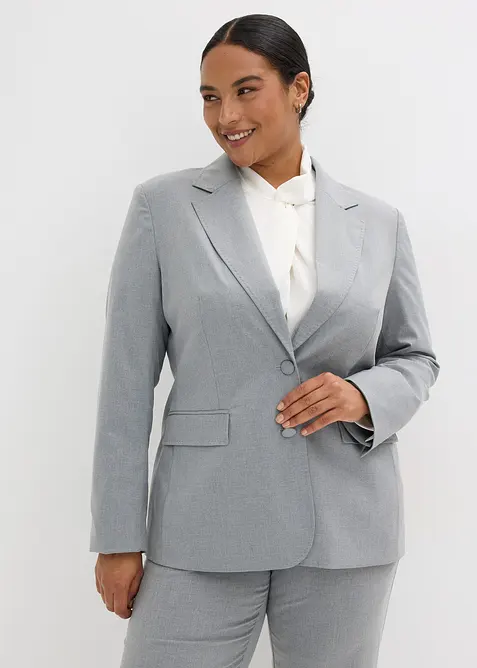 Blazer med dekorative, h&aring;ndsydde detaljer, bonprix