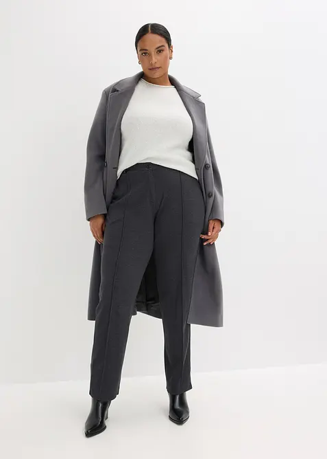 Bukse i bomullsjersey med biser, bonprix