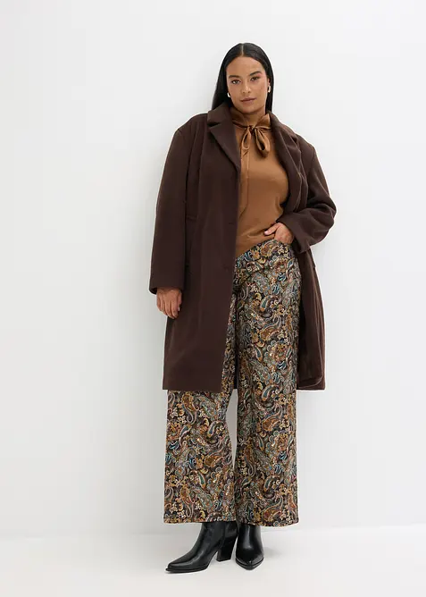 Topp med viskose og satengsløyfe, bonprix