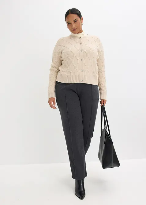 Cardigan med ull, bonprix