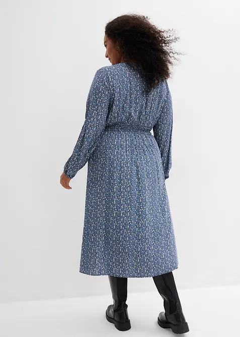 Midikjole i lett viskose, bonprix