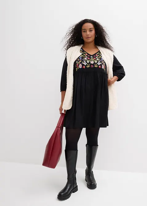 Tunikakjole i lett viskose, bonprix