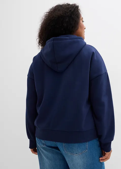 Oversized hettegenser i bomullsmiks, bonprix