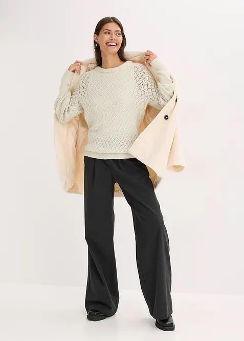 Genser med hullmønster, bonprix