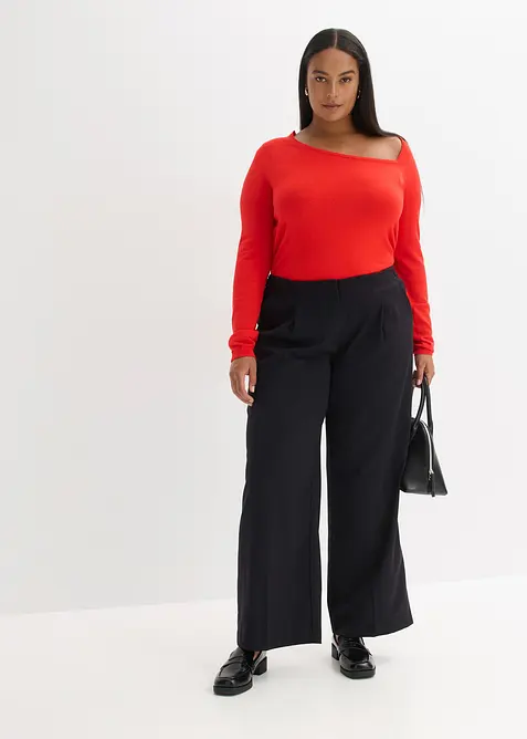 Genser i lett viskosemiks, bonprix