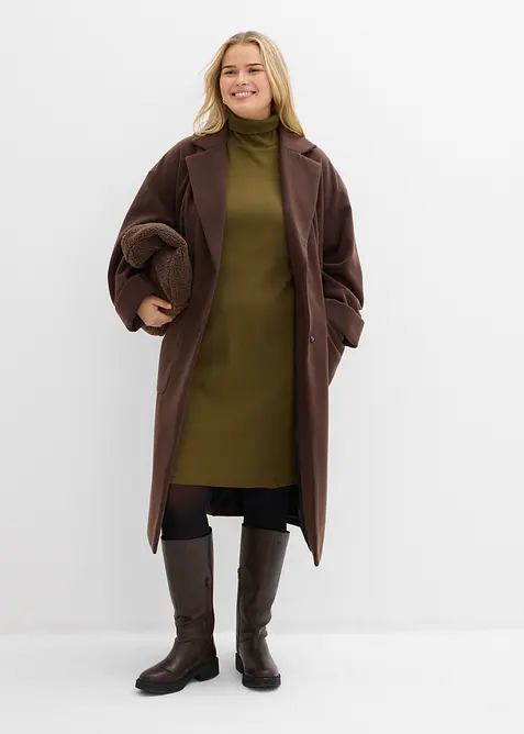 Trikotkjole i elastisk, formstabilt ribbemateriale, bonprix