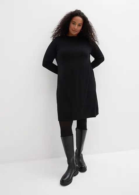 Strikket kjole i A-fasong, bonprix