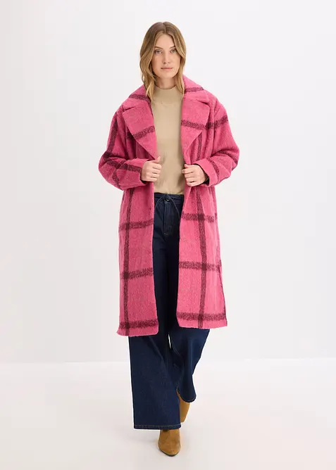 Oversized kåpe i ull-look, bonprix