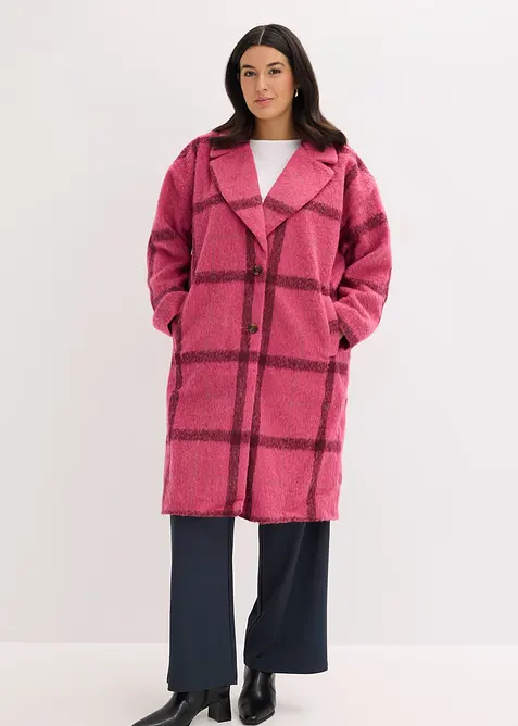 Oversized kåpe i ull-look, bonprix