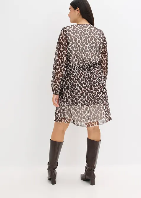 Tunikakjole i myk mesh, bonprix