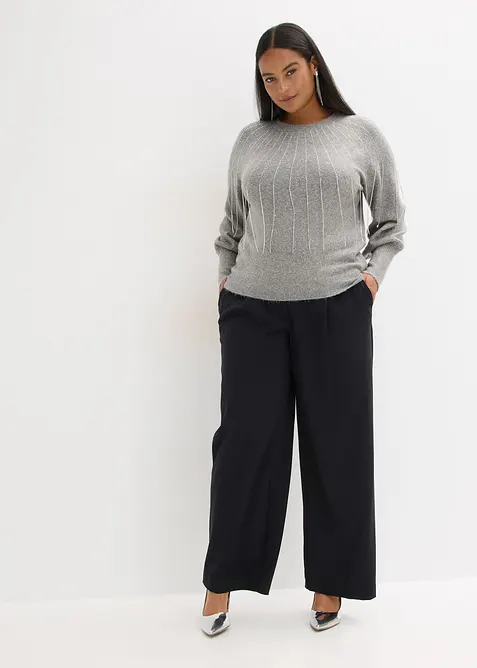 Genser med strass-applikasjon, bonprix