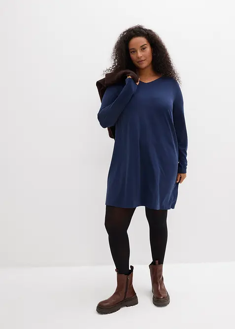 Kjole i lett viskosemiks, bonprix